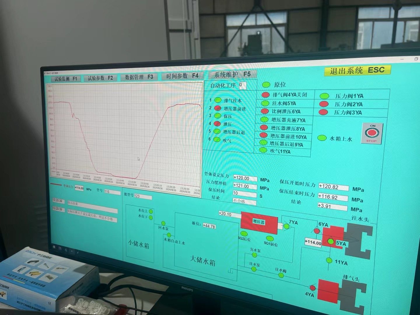 hydro testing machine